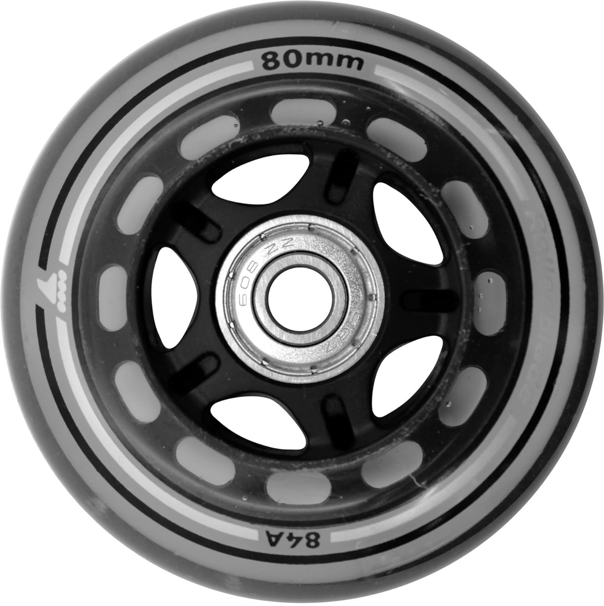 SnelShoppen - Rollerblade 80MM/SG7 Inline Skate Wielen met Reserve Lager, 8 Stuks, Helder, Uniseks, Perfect voor Sport en Vrijetijdsbesteding