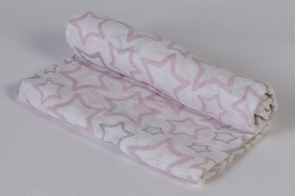 SnelShoppen - Ti TIN Musselin Pink - Multifunctionele Musselin, Ademend en Lichtgewicht, Ideaal als Muggennet of Zonbescherming, Machinewasbaar, Perfe