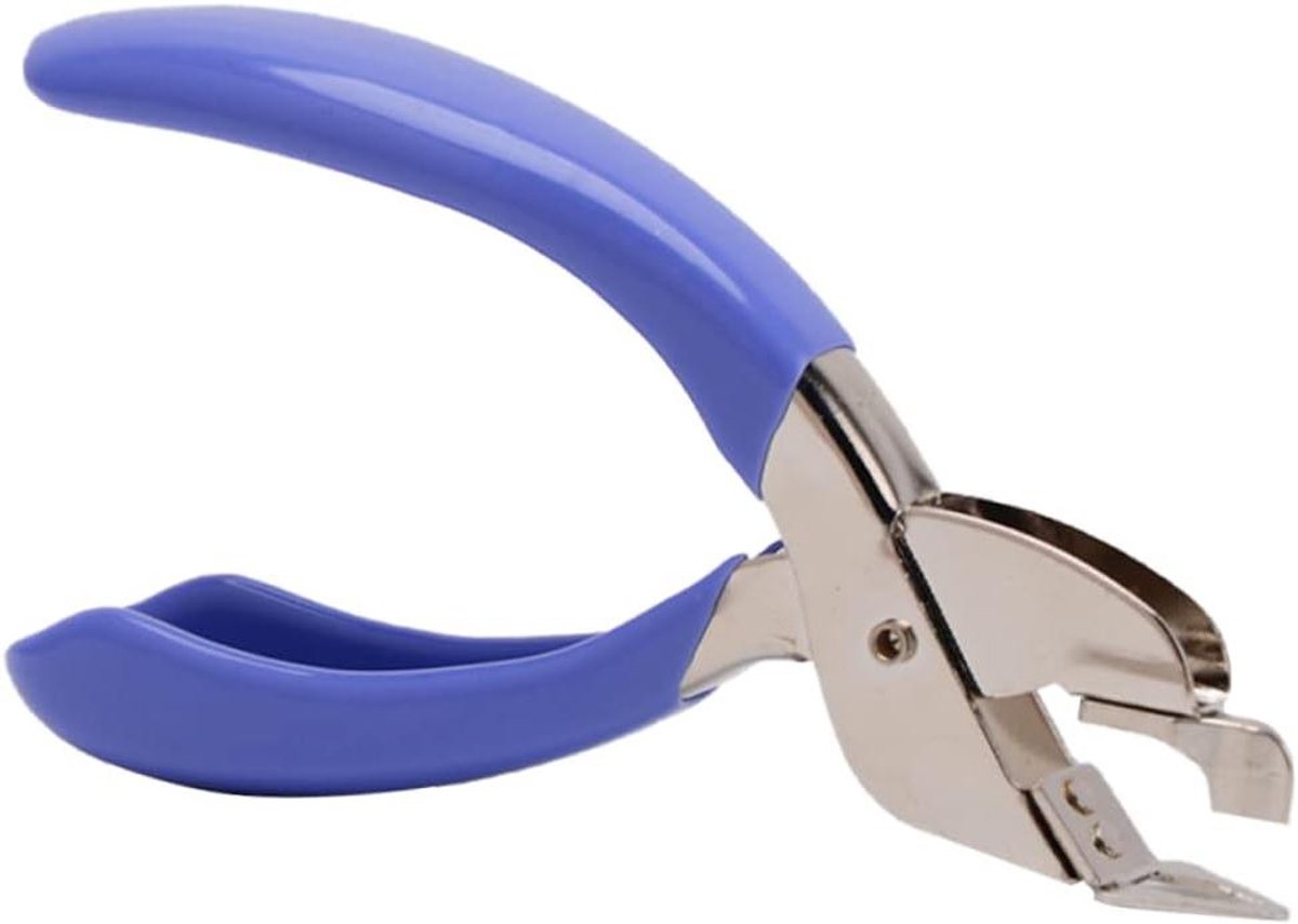 Nietjesverwijderaar - Ontnieter Tack Remover - Documenten Organiseren - Schadevrij Verwijderen - 18*12.2cm - Blauw