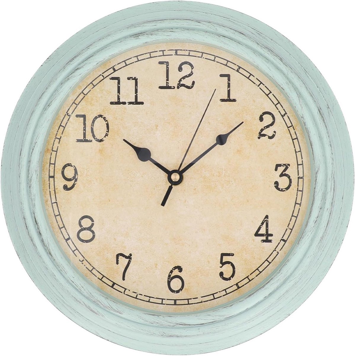 Mrisata Decoratieve vintage hangklok, stil uurwerk, grote cijfers, 30 cm retro wandklok voor woonkamer, ontworpen in - ShopVlot