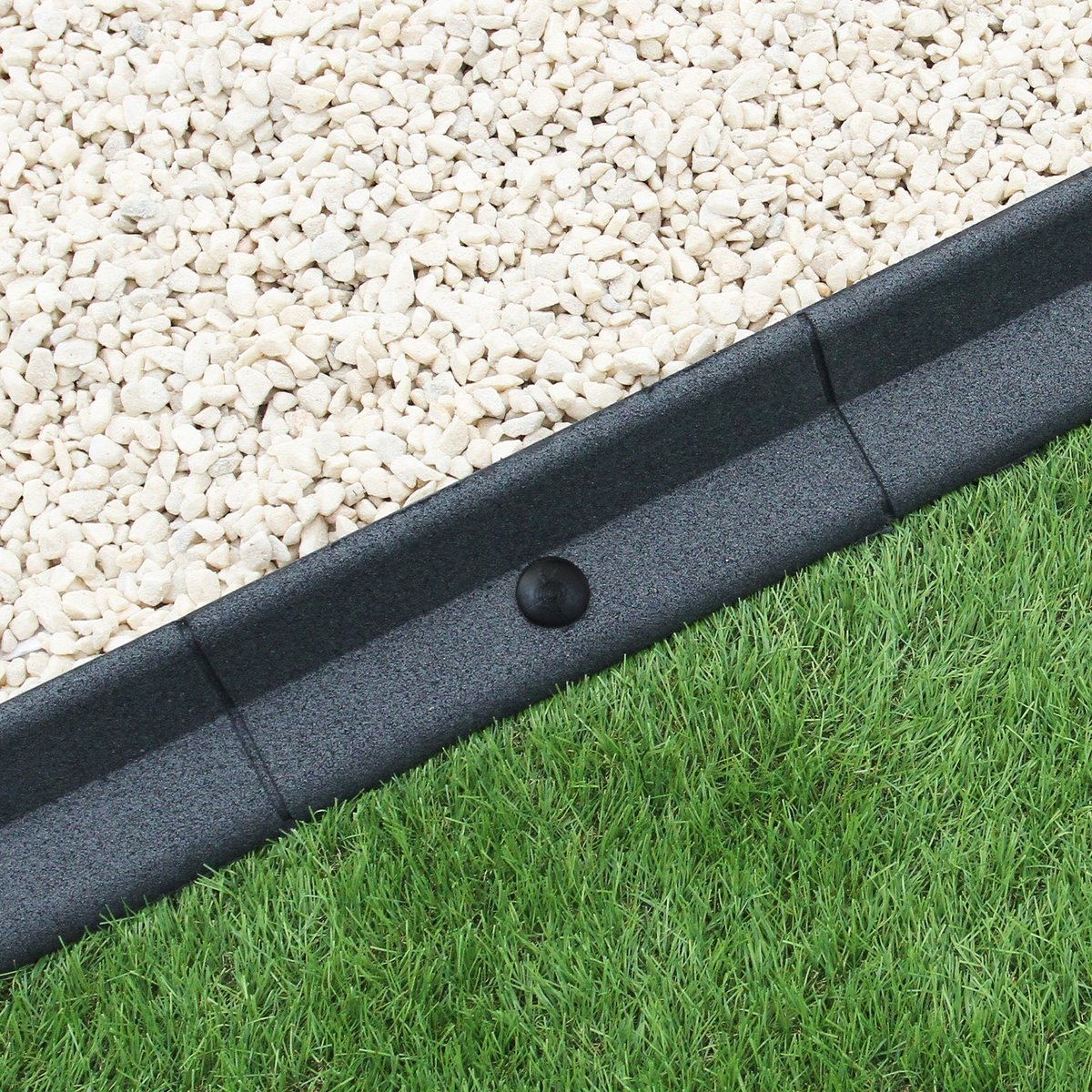 Flexibele borderrand - grijs - 6x1,2 m - uv- en weerbestendig