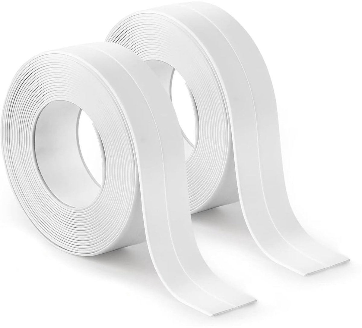 Dailygoods- Plint Zelfklevend 3.3m x 22mm - Afdichtingstape PVC - Kniklijst - Voegenafdichtingstape - Zachte Plint - Wit
