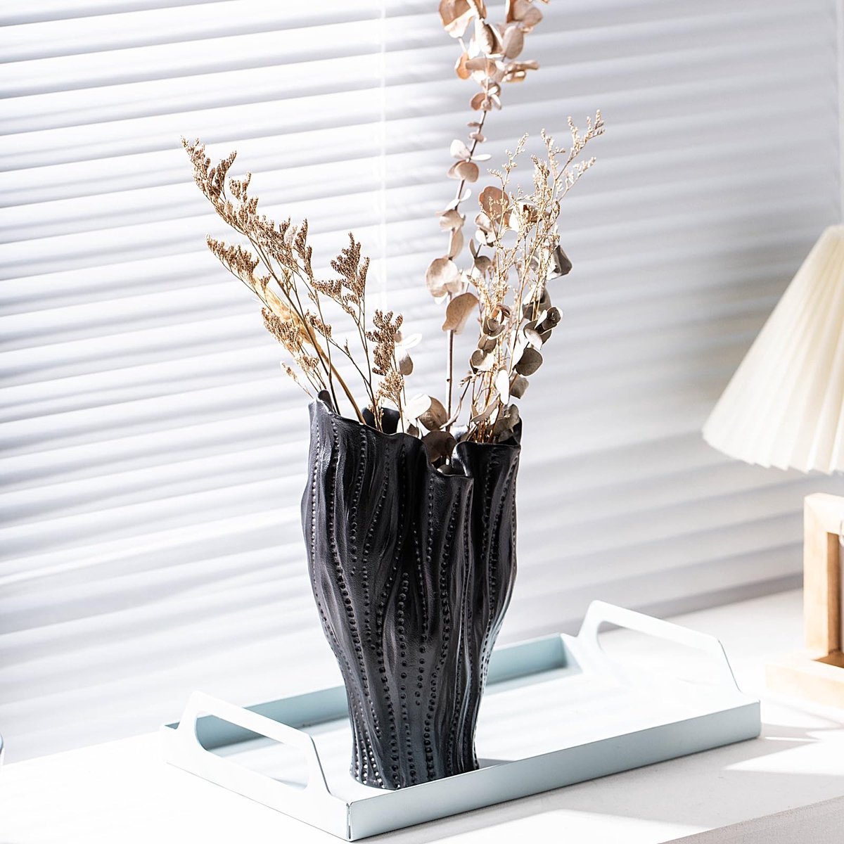 Dailygoods- Keramische Vaas Handgemaakt - Moderne Boho-Vaas - Decoratie - Esthetische Bloemenvaas - Geschikt voor Bloemen - Unieke Stijl - Decoratieve Vaas