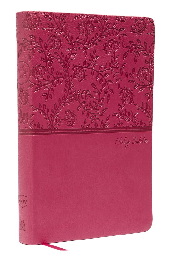NKJV, Value Thinline Bible, Leathersoft, Pink, Red Letter Ed ... - cover
