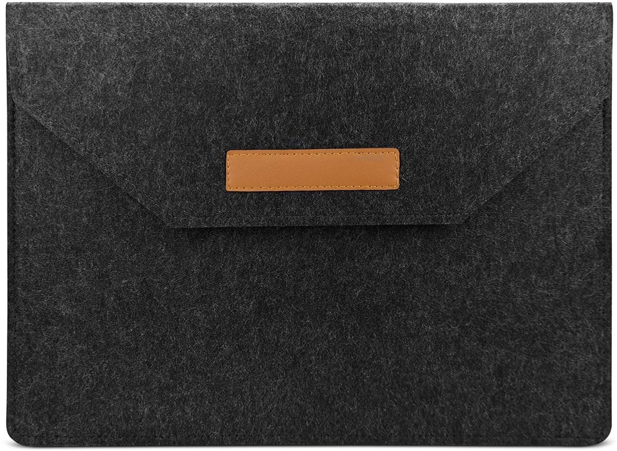 Dailygoods- Laptophoes Ultradun - Vilten Laptophoes - Laptoptas met Meerdere Vakken - Beschermhoes voor MacBook - Tablet Tas - Hoogwaardig Viltmateriaal