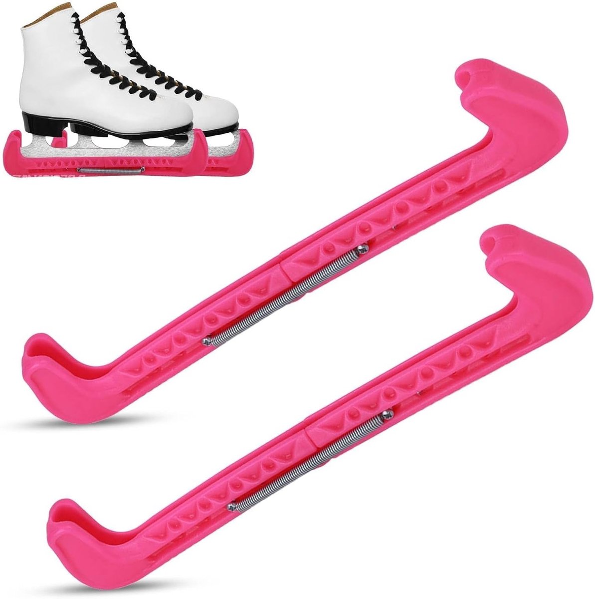 Verstelbare Schaatsbeschermers voor IJs- en Hockeyschaatsen - 2 Stuks, Roze, Bescherming voor Schaatsbladen