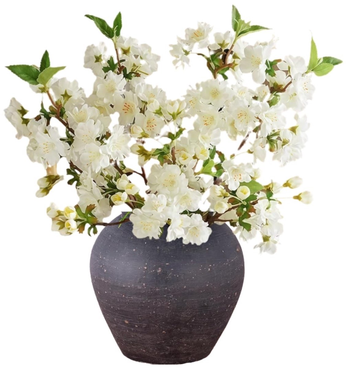 Dailygoods- Kersenbloesem Kunstbloemen - 4 Stuks - Zijde - 46 cm - Nepbloemen - Bruiloft/Tuin Decoratie - Levensecht Uiterlijk