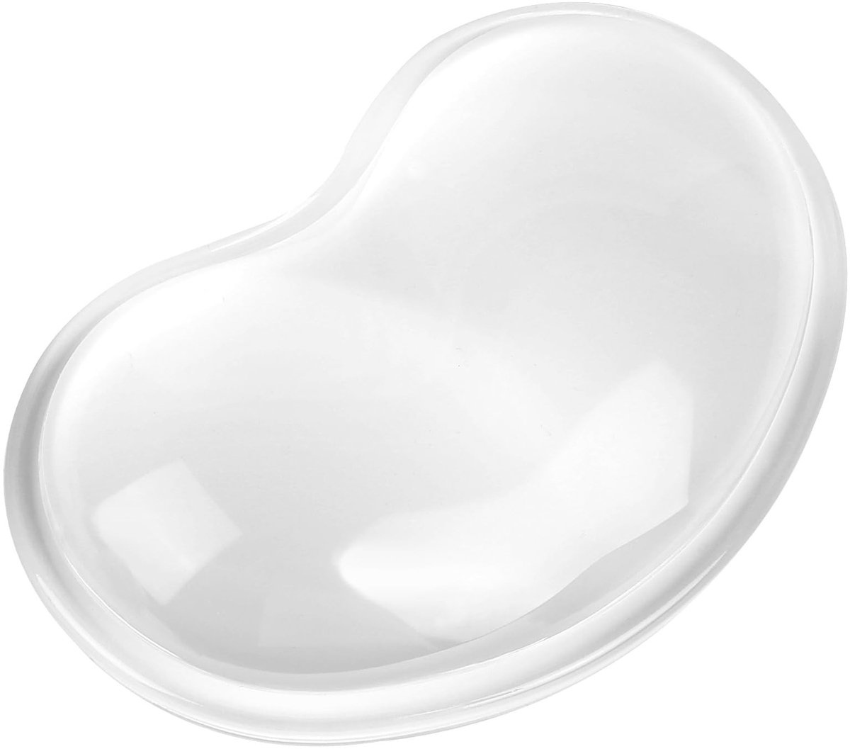 Dailygoods- Polssteun Ergonomisch - Siliconen Gelkussen - Transparant - Zacht Materiaal - Comfortabel Design - 1 Stuk - Muismat