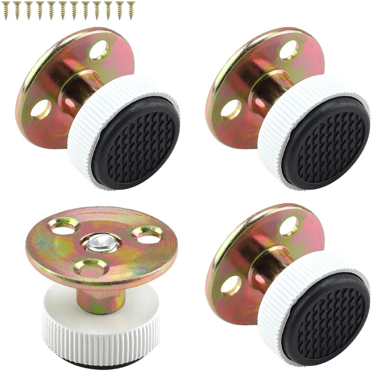 Dailygoods - 4 stuks meubelpoten, in hoogte verstelbaar, 29 mm - 42 mm, verstelbare meubelpoten, schroefbevestiging, verstelbare poten, stevig en betrouwbaar, voor tafels, kasten, mechanische uitrusting