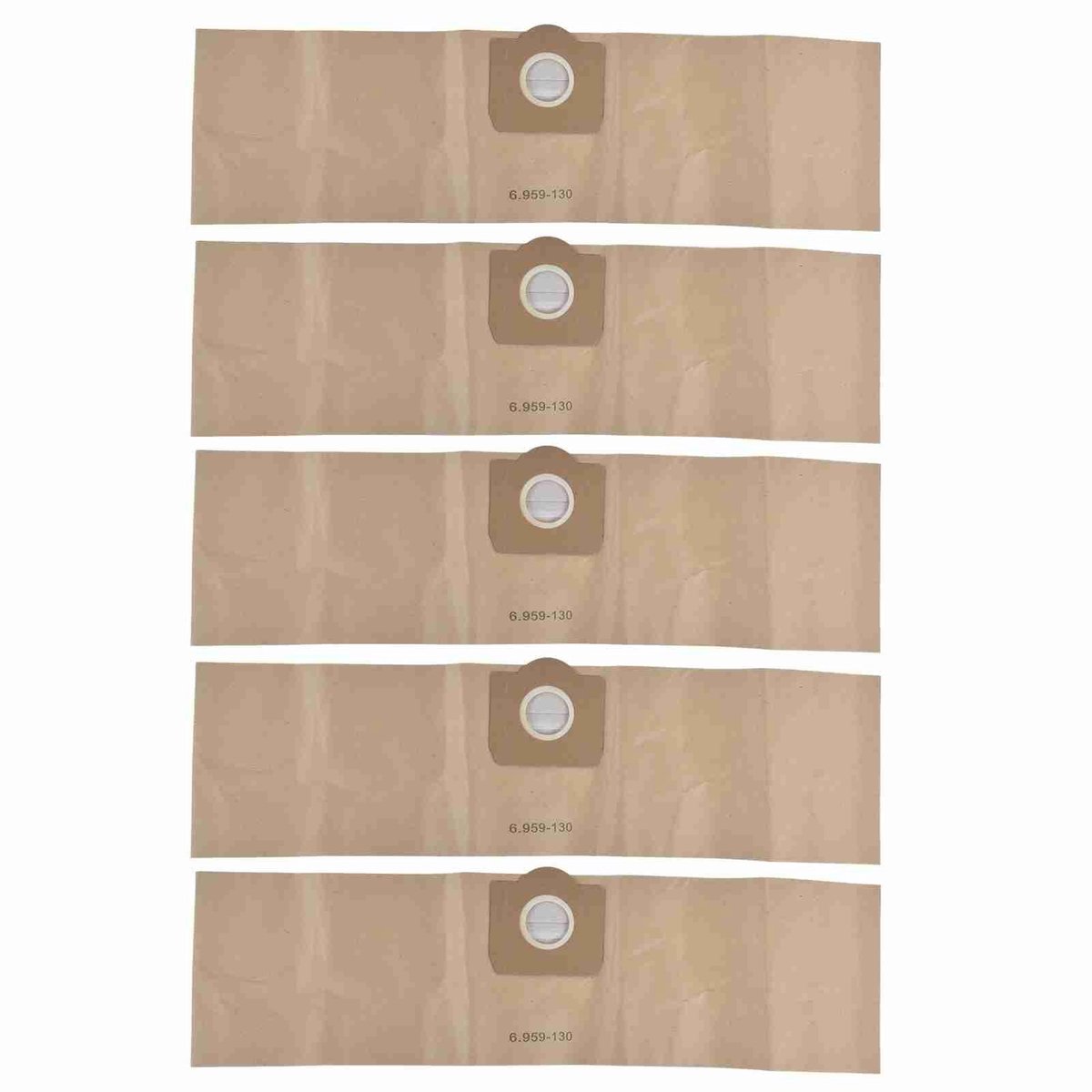 Dailygoods- Stofzak Hoog Rendement - Stofzuigeraccessoire - Geschikt voor Karcher 6.959-130.0 - Eenvoudig te Installeren - Duurzaam - Voorkomt Allergenen - Stofzuigerzak