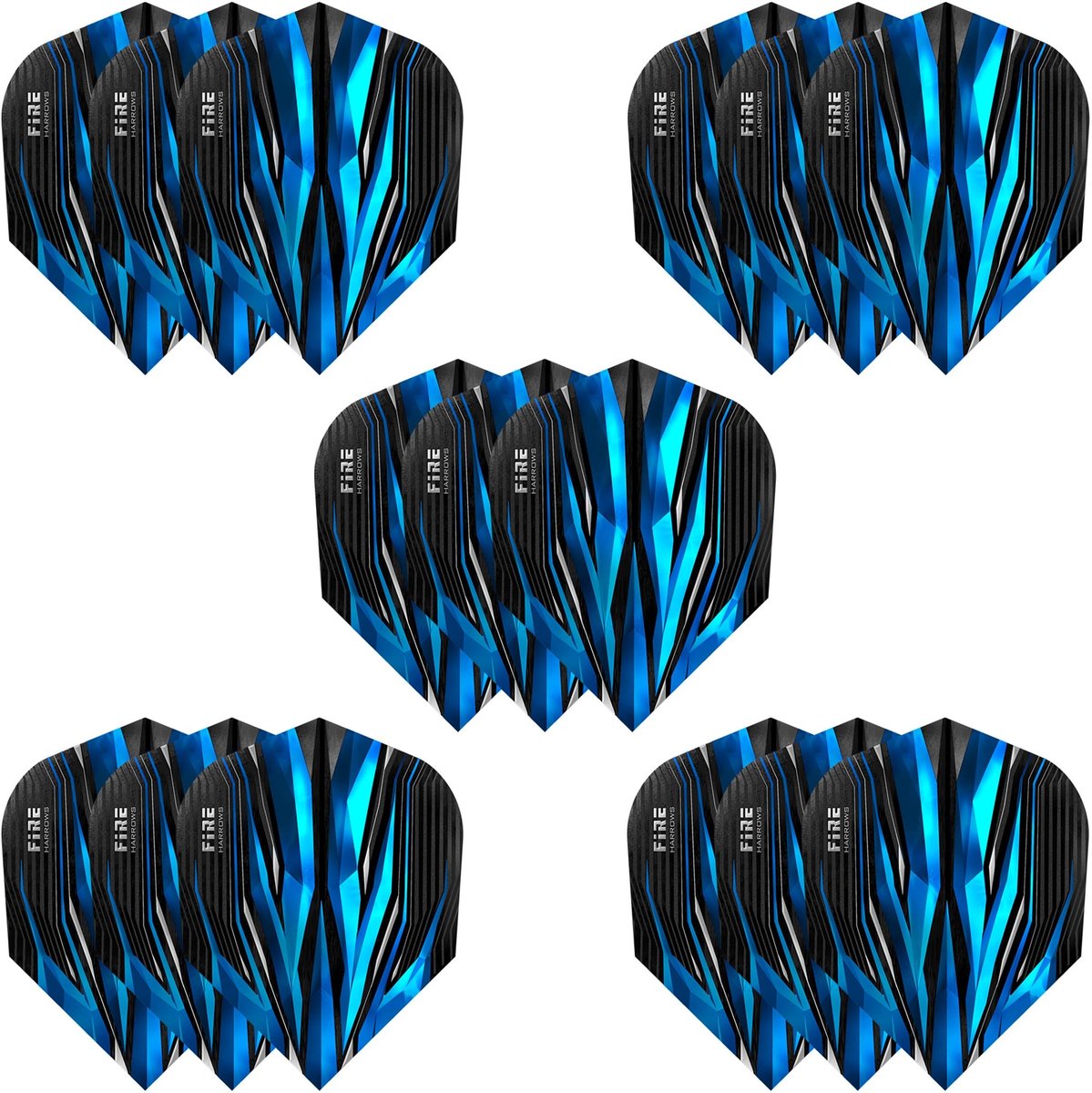 Dailygoods- Dartpijlen 23 gram - 5 x Sets (15 Flights) - 100 Micron - Premium Kwaliteit - Professionele Dartaccessoires - Extra Sterk - Darts
