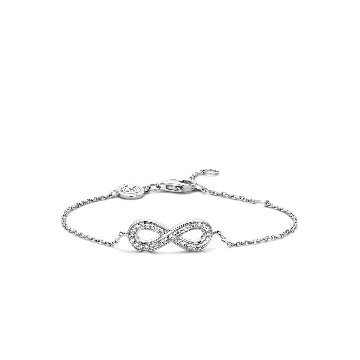 TI SENTO Dames Armband - 925 zilver - Zirconia wit - 2823ZI