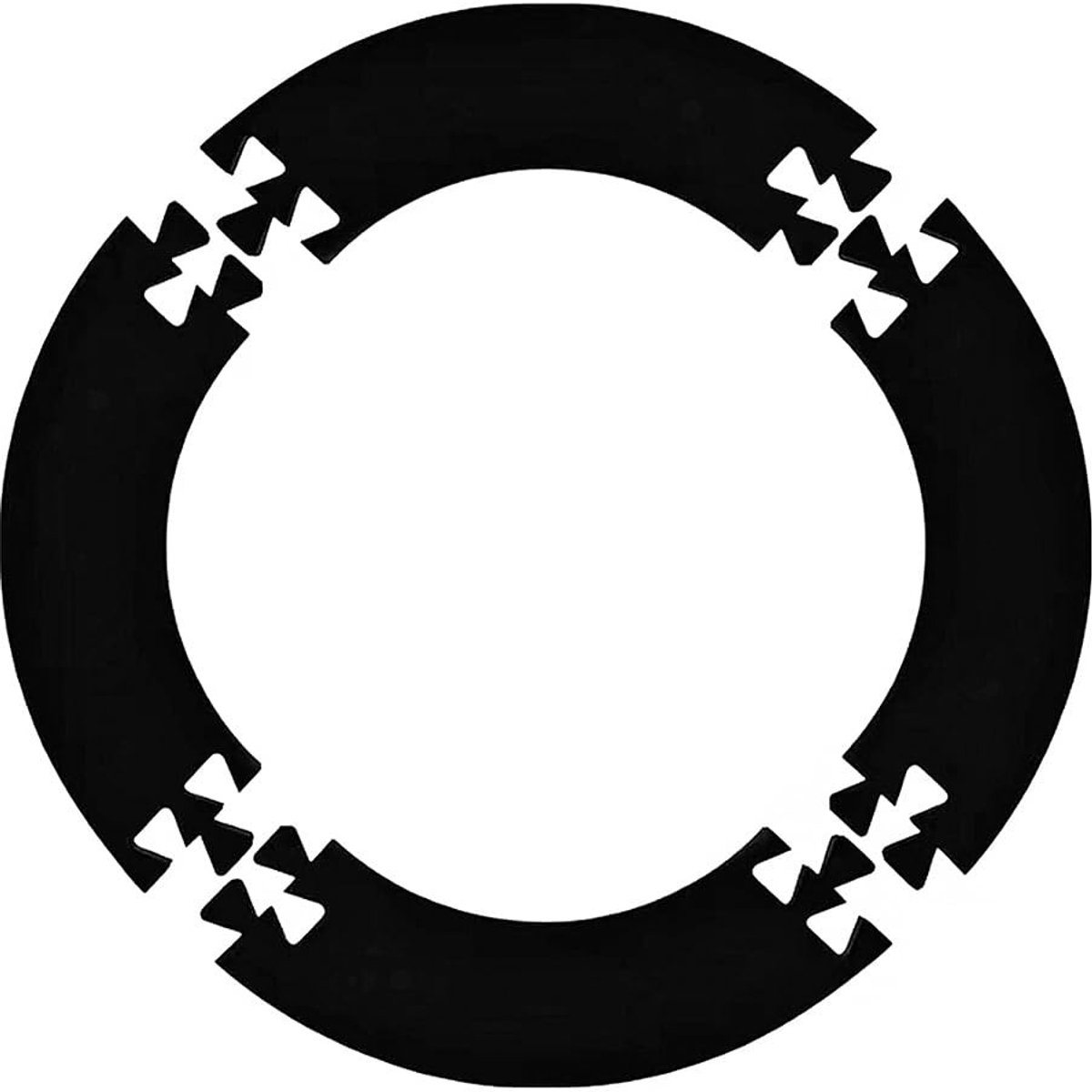 Dailygoods- Dartbord Muurbeschermer Dubbelzijdig - Beschermhoes - Schuimmateriaal - Standaardformaat - Waterdicht - Diameter 71 cm - Dartbordring