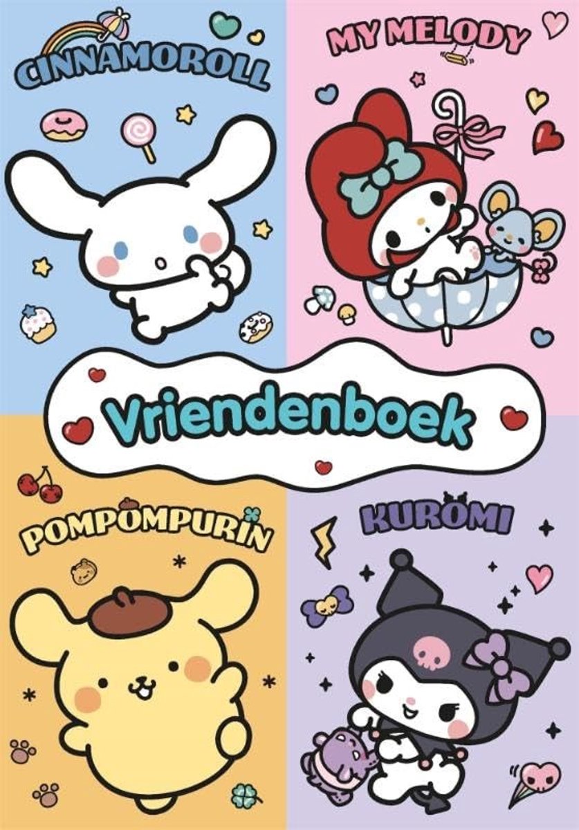 Dailygoods- Vriendenboekje Cinnamoroll - Vriendjesboek - Herinneringen - Foto's - Tekeningen - Voor kinderen vanaf 4 jaar - Vriendenboek