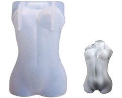Solidchoice - 3D Vrouw Man Torso Kaars Schimmel voor DIY Kaarsen Maken