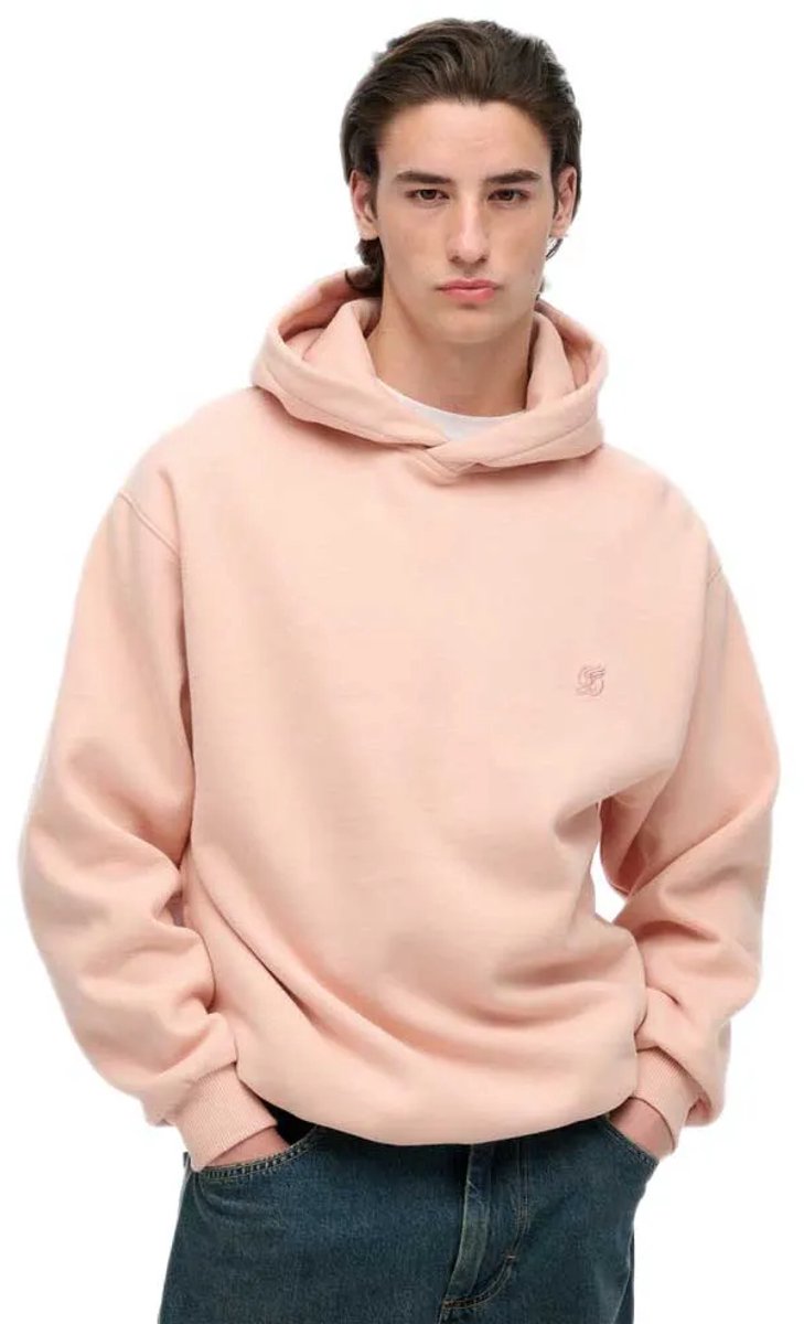 Superdry Blank Oversized Hoodie Heren Hoodies Roze