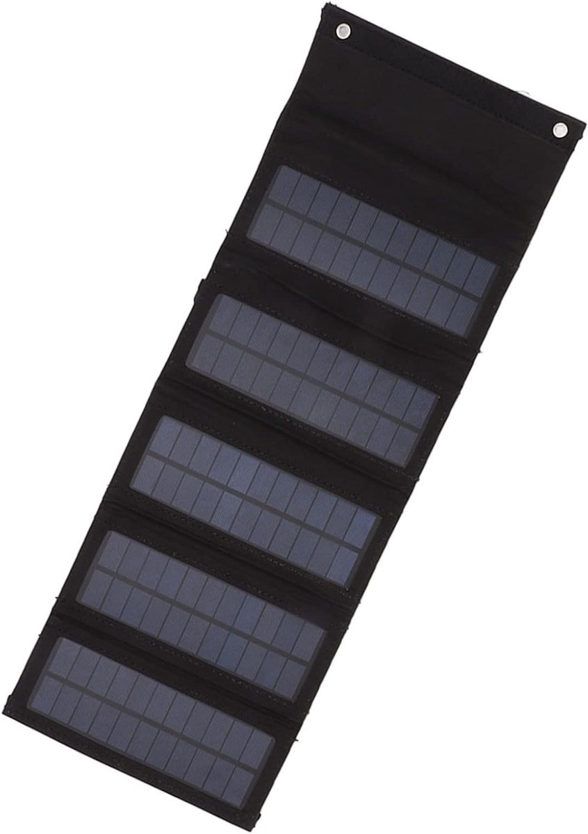 Opvouwbaar Zonnepaneel - Draagbare Zonneoplader - Buiten Opladen - Monokristallijn Silicium - 50W - Zwart