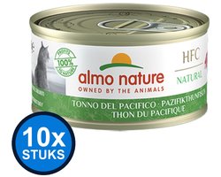 10x Almo Nature HFC - Tonijn (Stille Oceaan) - Kattenvoer Natvoer - 70g