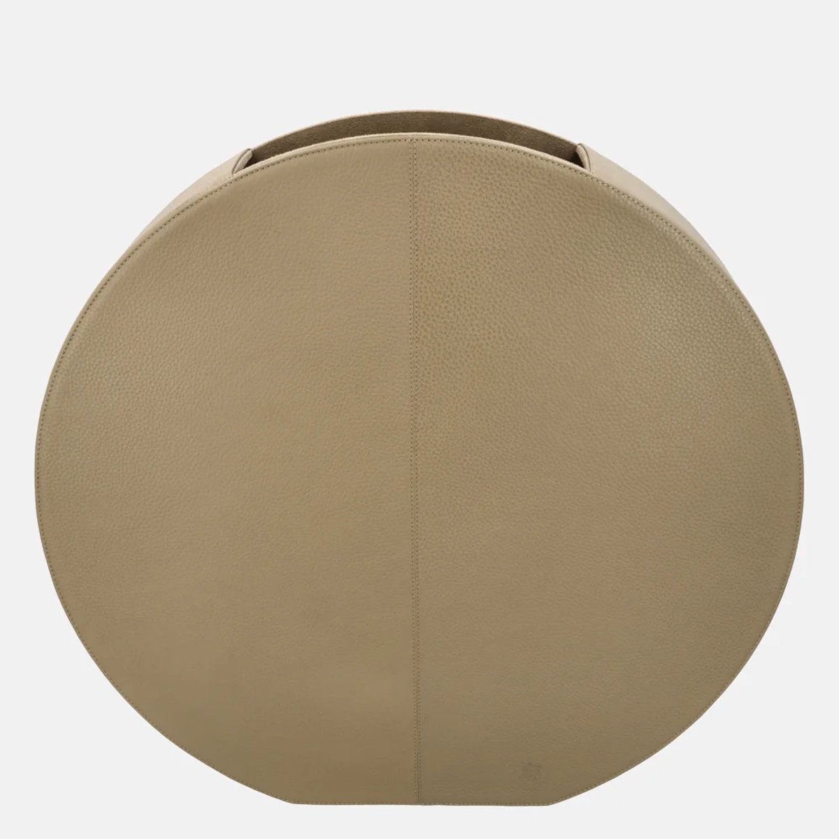 Chamada Eva leren vaas effen large taupe