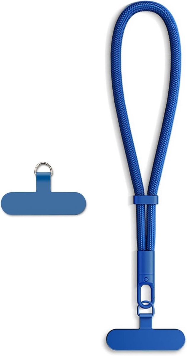Korte Telefoon Lanyard met Polsband en Koord voor Smartphone, Ideaal voor Dagelijks Gebruik en Veiligheid