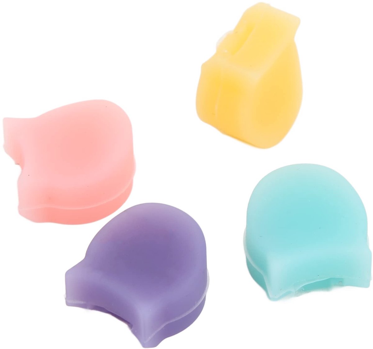 Dailygoods- Vingerbeschermer - Gebruiksvriendelijke Siliconen - 4 Stuks - Kleurrijke Pads - Geschikt voor Blaasinstrumenten - Comfortabel Gebruik - Vingerbeschermers