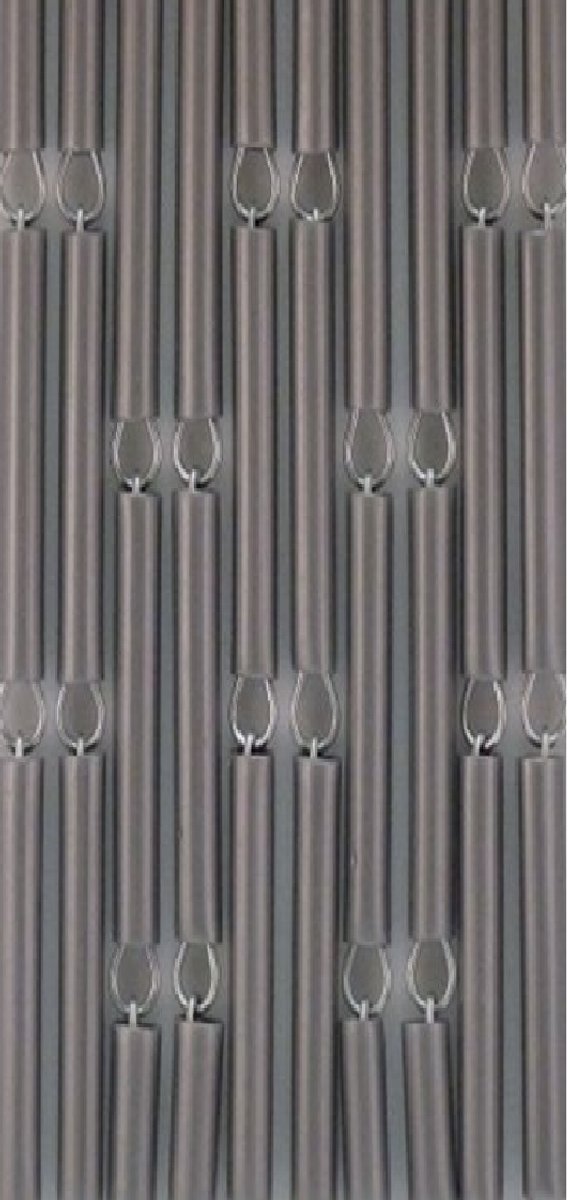 Vliegengordijnenexpert Vliegengordijn Hulzen - Zilver 100 x 240 cm op het kozijn van Merkloos — afbeelding 3