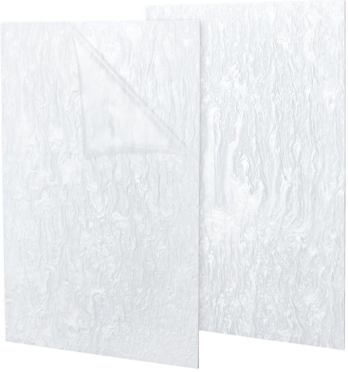 Dailygoods- Acryl Vellen 2 Stuks - 30 x 20 cm - 3 mm Dikte - Pareleffect - Golvend Patroon - Schokbestendig - Voor Graveren en Handwerk - Acrylplaat