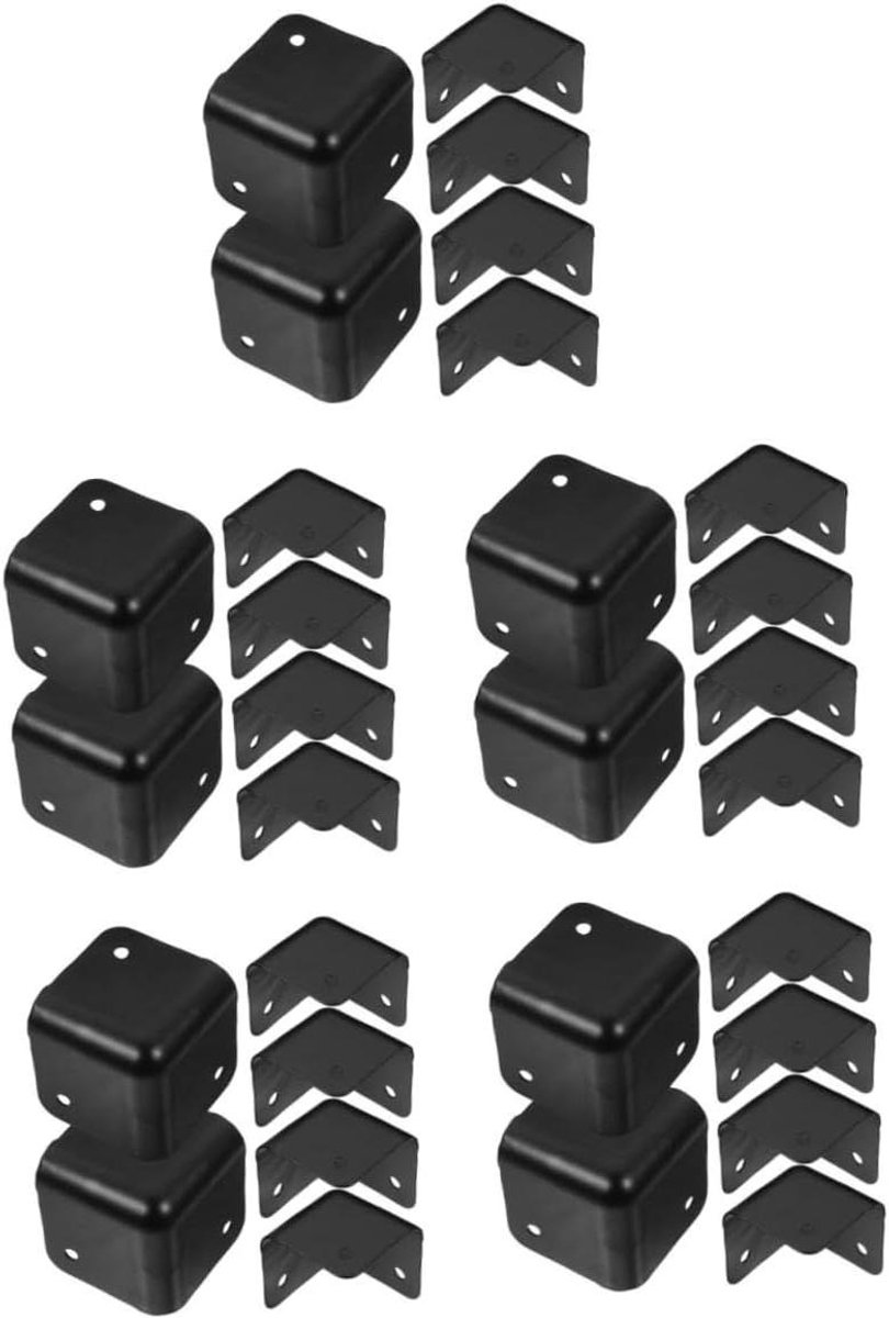 Hoekbeschermers Luidsprekers - Speaker Hoeken - Apparatuur Beschermen - Anti-botsing Ontwerp - 5 Sets - Zwart