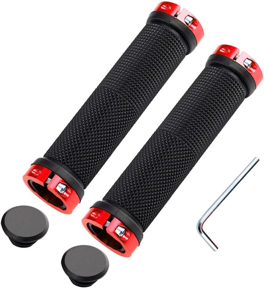 Professionele Fietshandvatten met Dubbele Vergrendeling, Antislip Rubber en Aluminium, Ideaal voor Mountainbikes en Fietsen, Verbeterde Grip en Comfort tijdens het Fietsen