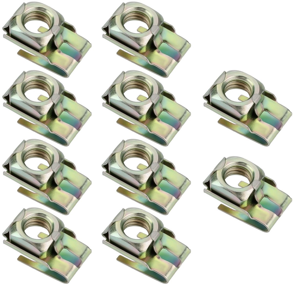 Dailygoods- Scharnier Vervangingsset 10 Stuks - Scharnier Reparatie Plaat - Compatibel met Land Rover - Schotdeur Scharnieren - OEM MRC2178 - Metaal - Deurscharnier