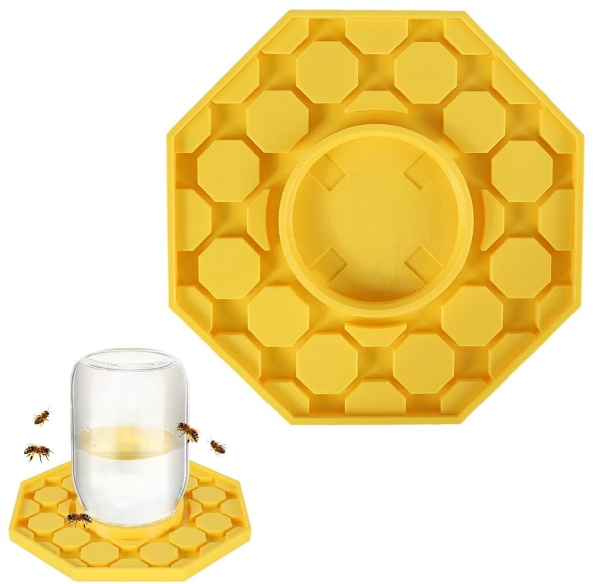 Dailygoods- Bijenwaterbak 1/2-delig - Bijenvoederbak - Watertoevoerstructuur - Buiten - Tuin - Voeden - Bijenvoeder