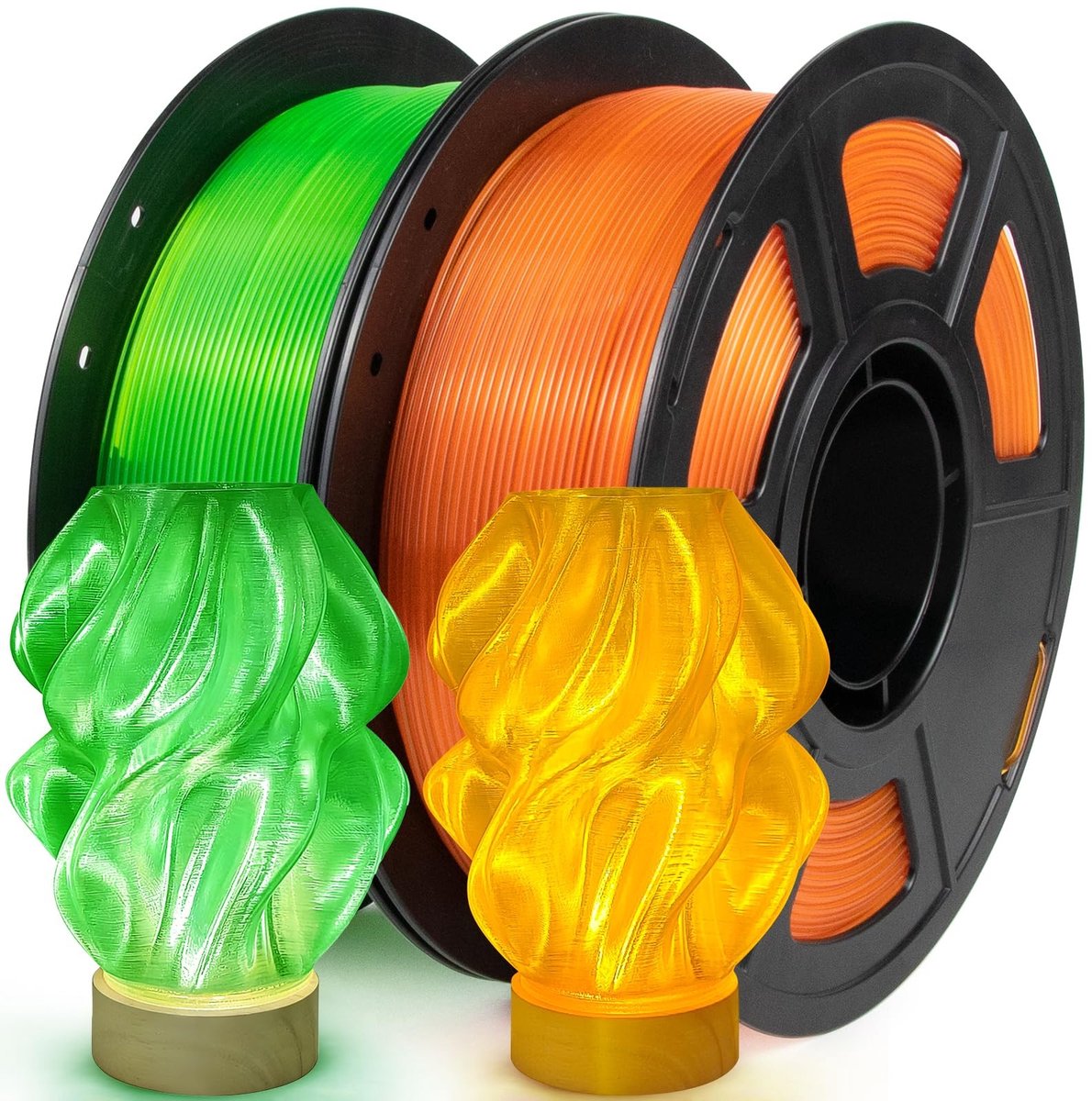 Dailygoods- 3D-printerfilament Transparant PETG 1.75mm 2KG - Hoge Slagvastheid - Gladde Afdruk - Hoge Compatibiliteit - Lichtdoorlatendheid - Maatnauwkeurigheid +/- 0,02 mm - Filament
