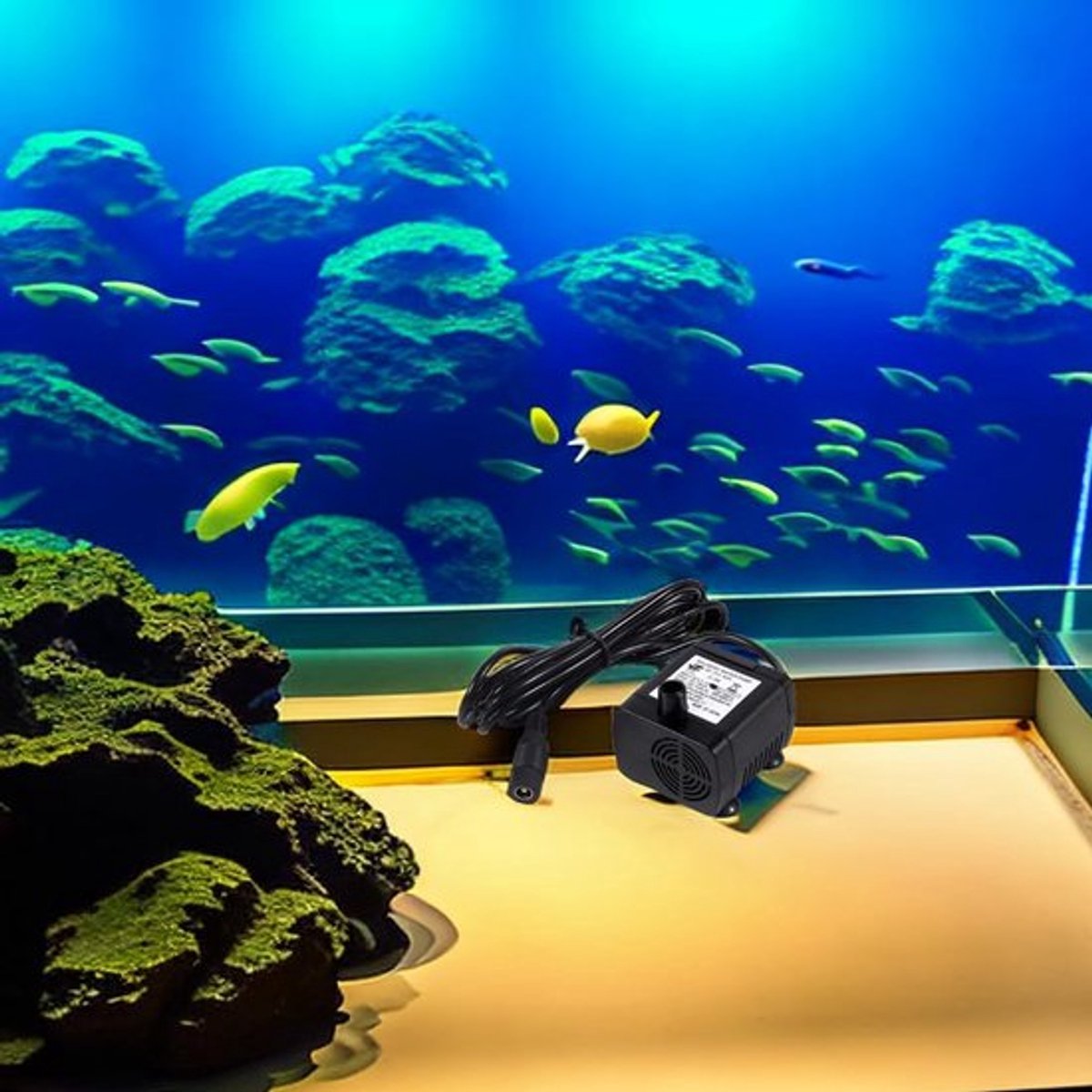 DC12V Zonne-energie Mini-onderwaterpomp - Onderwaterpomp - Rvs - Tuinfontein - Zonne-energie - Aquarium - Vijver