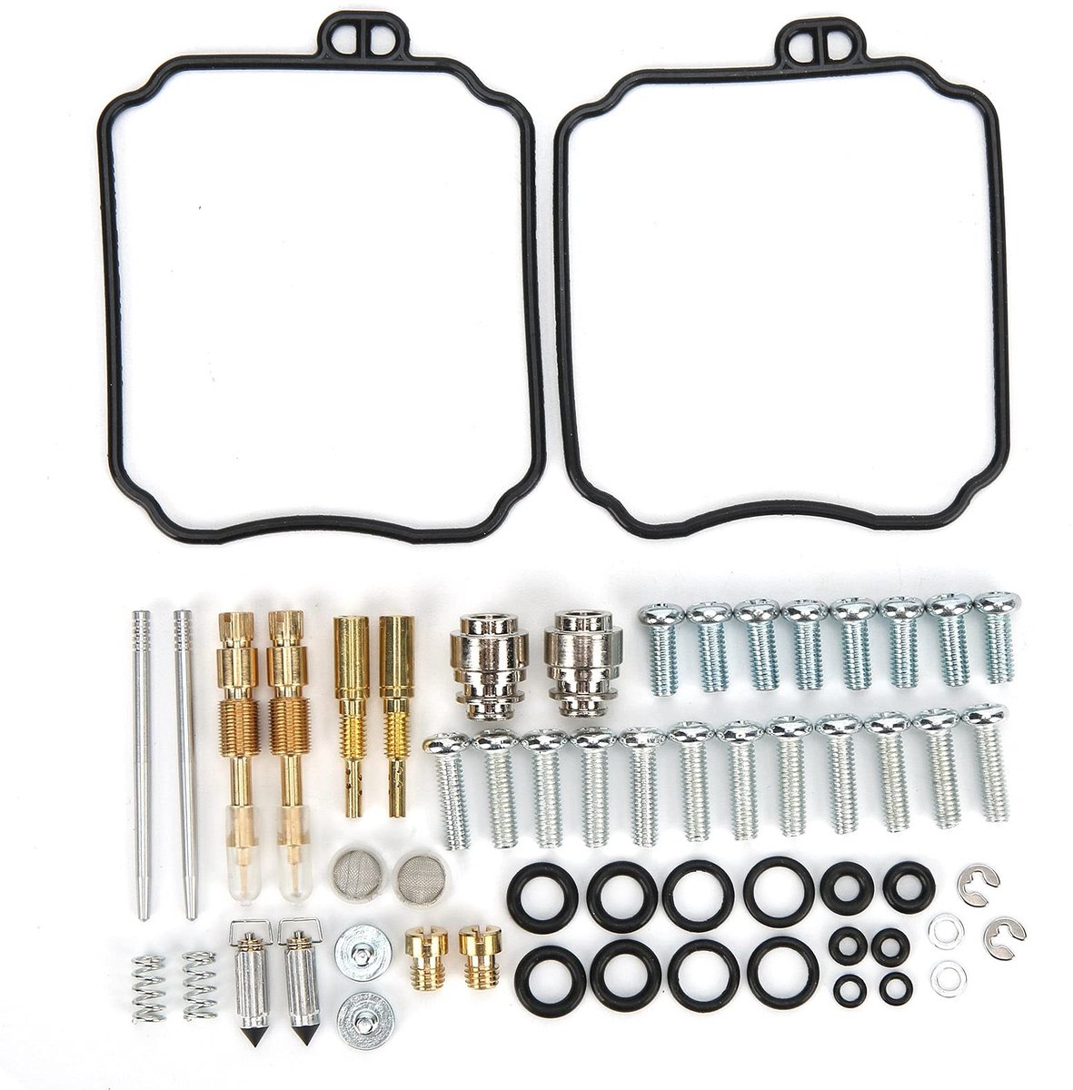 Dailygoods- Carburateur Reparatieset - Carburateur Rebuild Kit - Motorfiets - 58 Stuks - Rubber/Metaal - Innovatief Ontwerp - Carburateurkit
