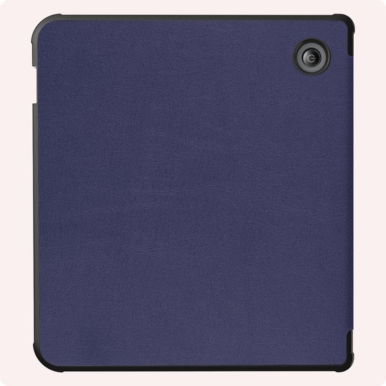 Hoes Geschikt voor Kobo Libra 2 Hoesje Bookcase Cover Book Case Hoes Sleepcover - Donkerblauw — afbeelding 4