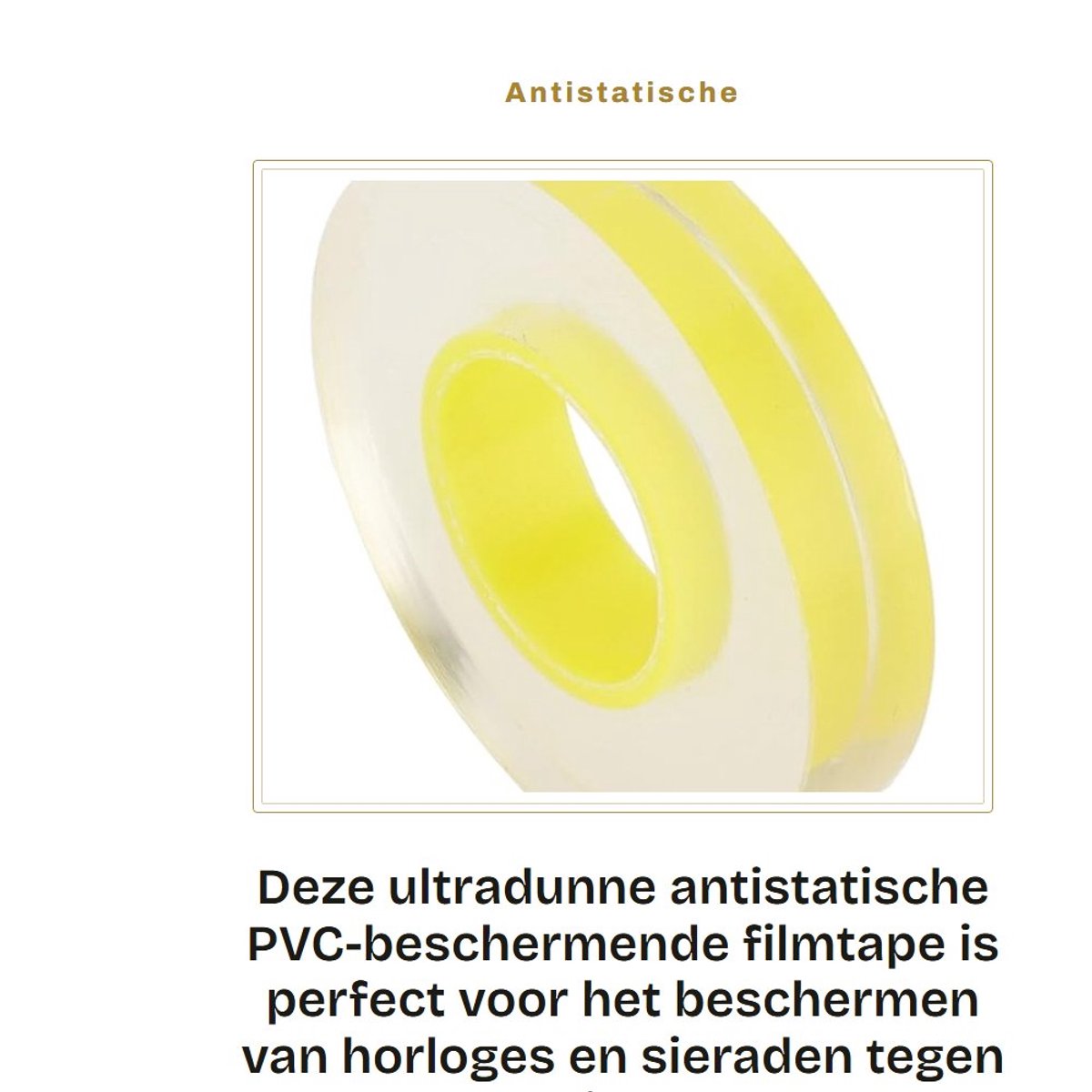 Dailygoods- Filmtape 15 Mm - Antistatische PVC - Transparante Afdekfilm - Schermbescherming - Ultradun - Krasbescherming voor Horloge - Schermfolie