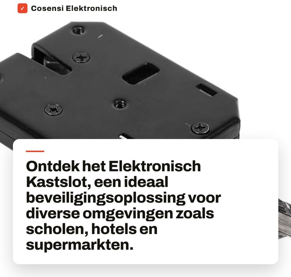 Dailygoods - Elektronisch Kastslot - Magnetisch Deurslot - Veilig en Betrouwbaar - Compact Formaat - Voor Meerdere Toepassingen - DC 12V Stroomvoorzie...