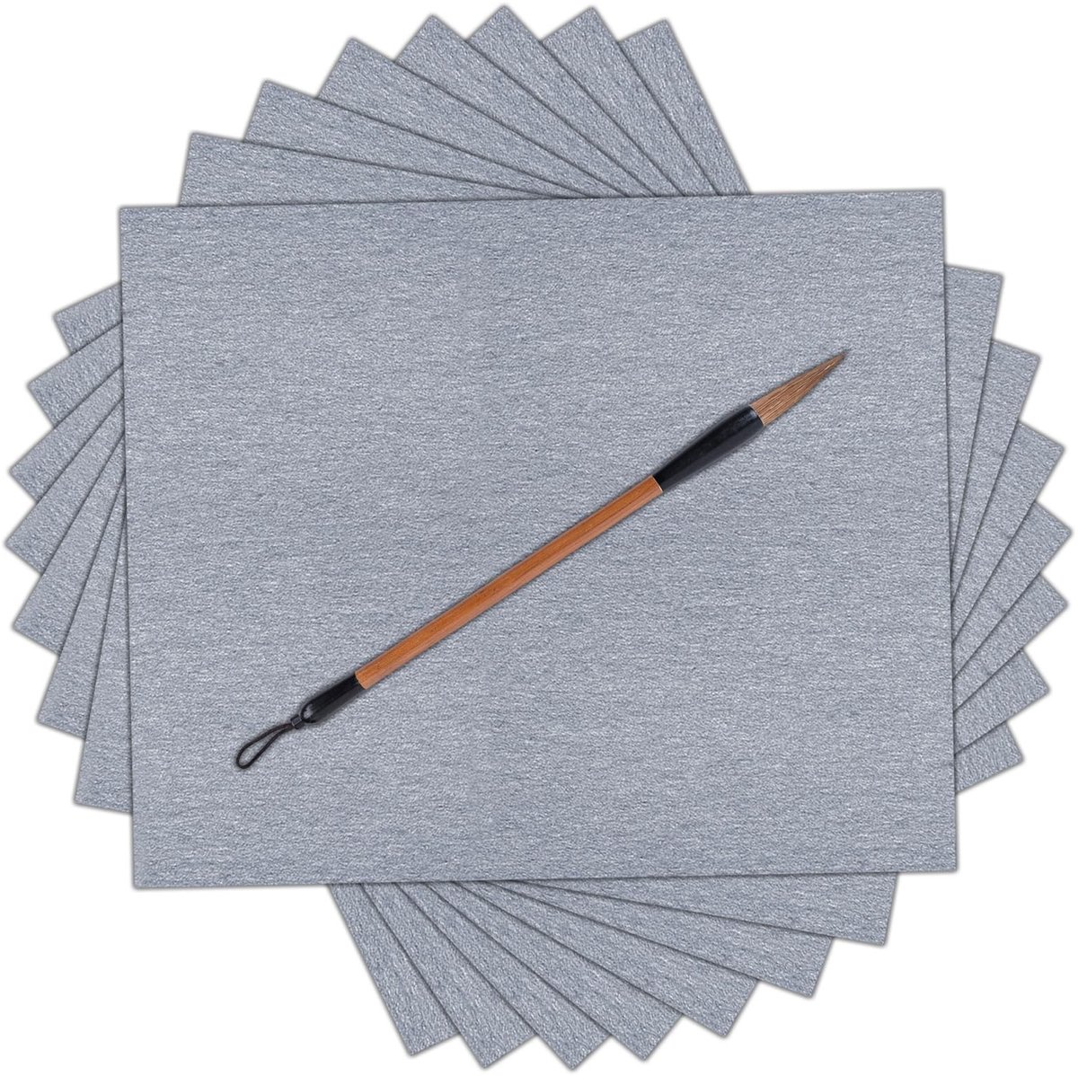 Dailygoods- Waterpapier 8 Stuks - Herbruikbaar - Kalligrafie - Waterschrijfpapier - Chinese Kalligrafiemat - Milieuvriendelijk, 43 x 34 cm - Kalligrafiedoek