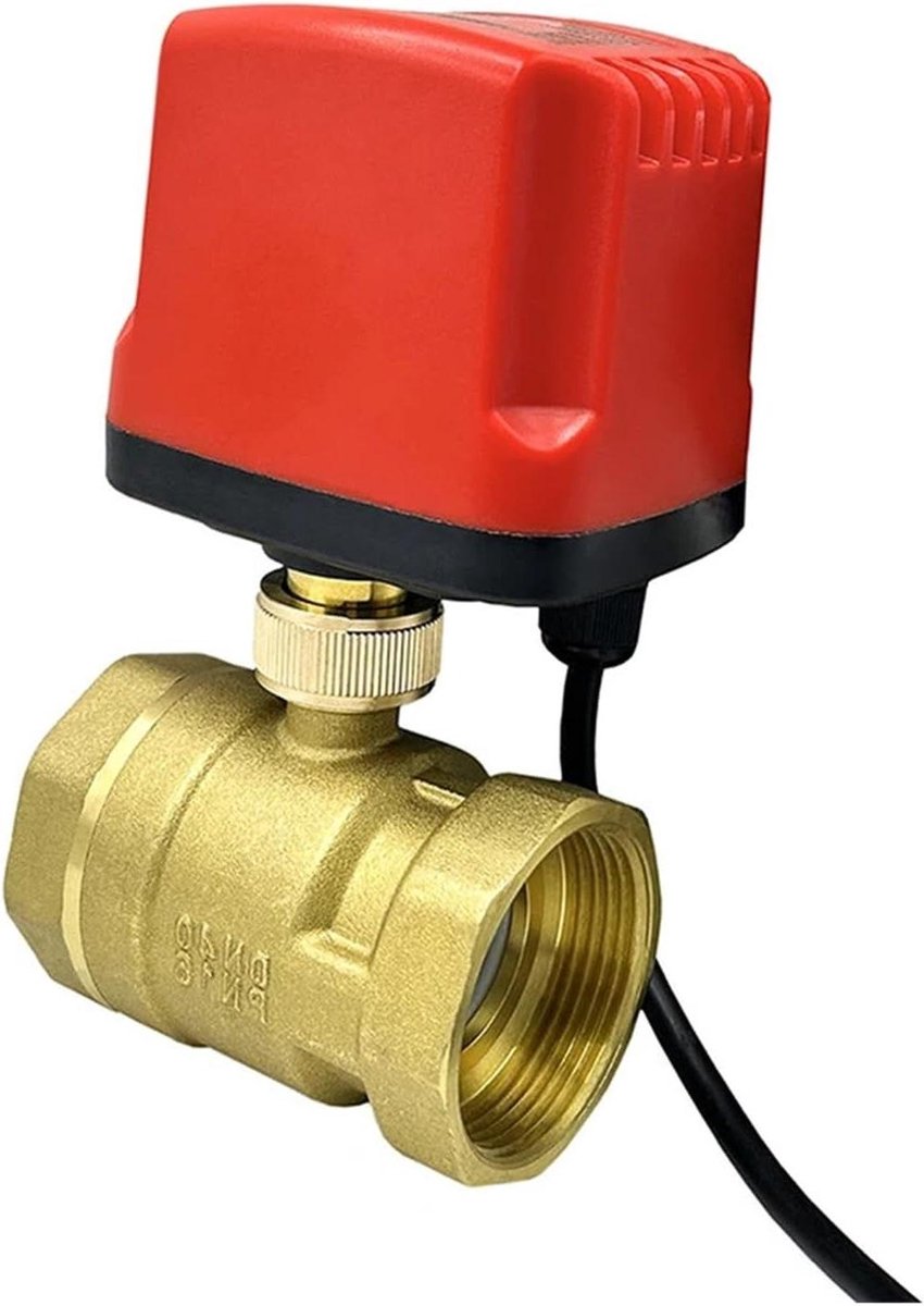 Gemotoriseerde Kogelkraan - Automatische Klep - Waterregeling - IP65 Waterdicht - DN15 - Messing