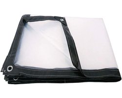 Waterdicht Zeil - Transparant Plastic - Bescherming Buiten - Versterkte Zoom - 2x2 Meter - Transparant
