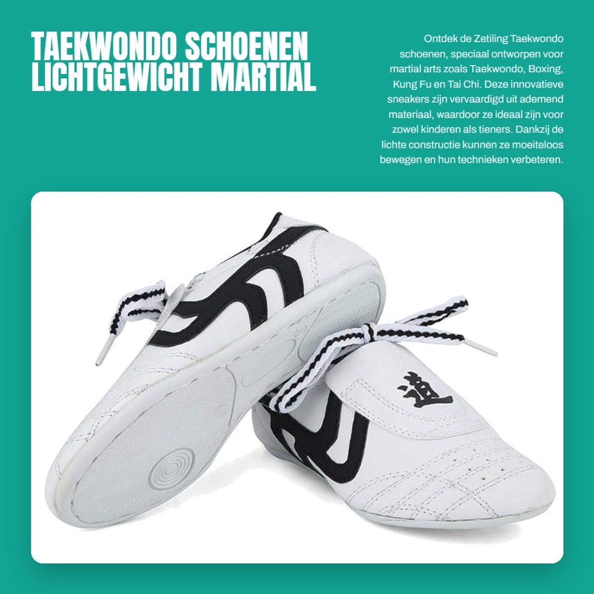 Dailygoods- Taekwondo Schoenen Lichtgewicht - Vechtsport Schoenen - Antislip Rubber Zolen - Ademend Materiaal - Geschikt voor Kinderen en Tieners - Comfortabele Beweging - Martial Arts Schoenen