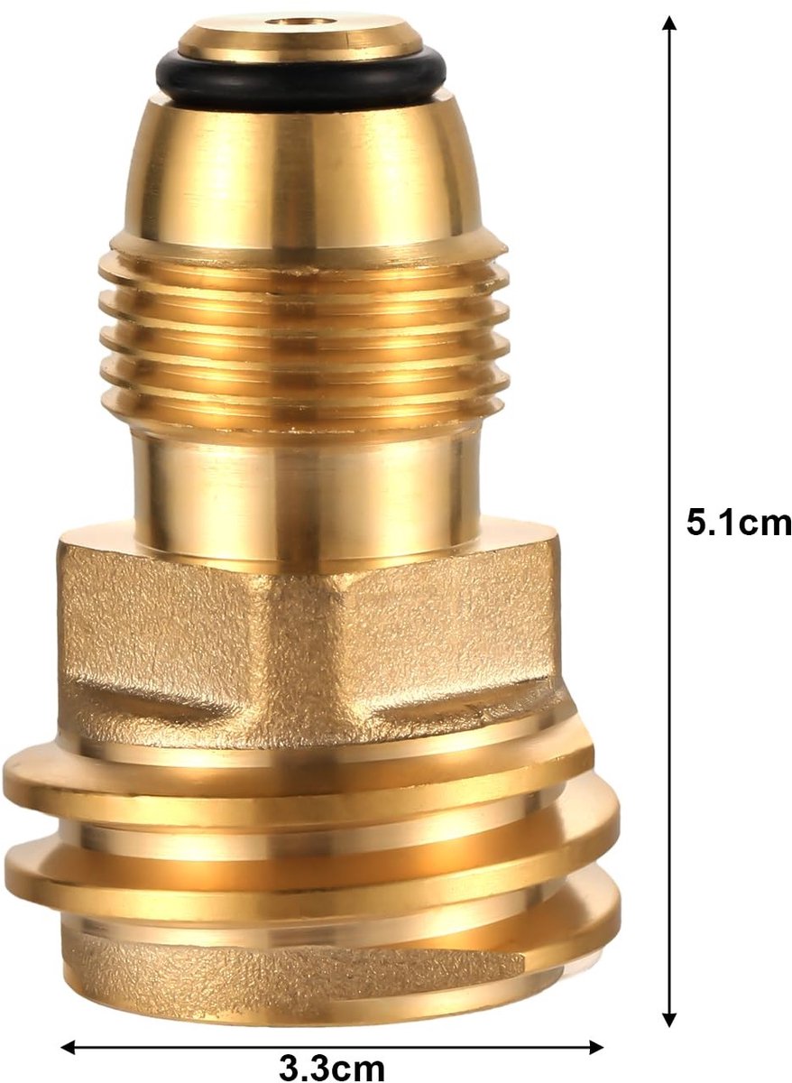 Dailygoods - POL naar QCC1 Adapter voor Propaantank