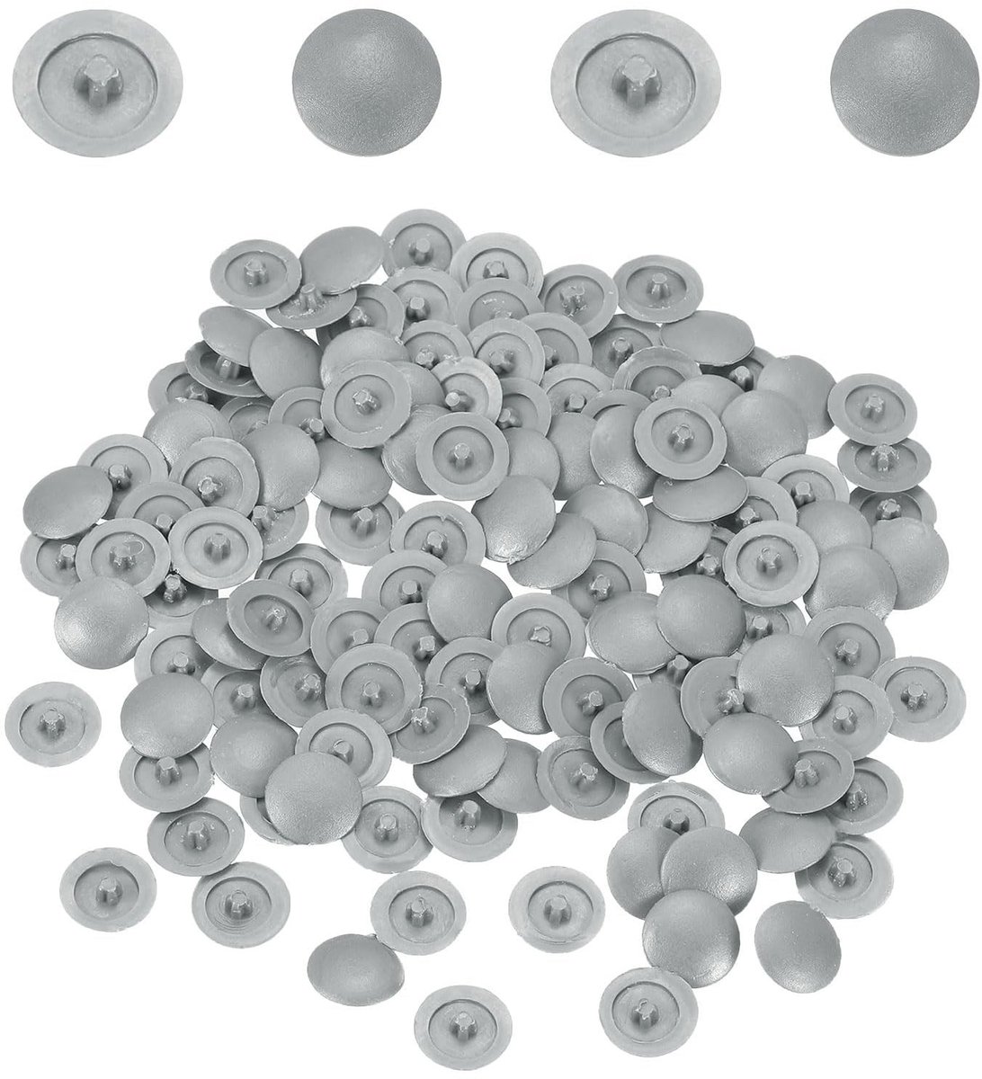 Dailygoods- Schroefdopjes 158 stuks - 12 mm Plastic Snap-in - Decoratieve Dop - Bescherming tegen Vocht/Dust - Voor Phillips-Schroeven - Hoogwaardig Kunststof - Schroefdeksels