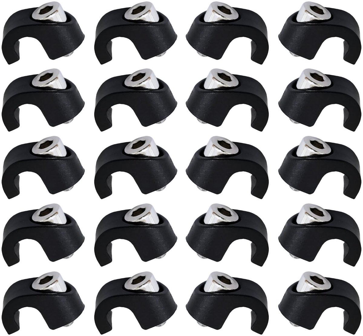 Dailygoods- Remkabelset 20 Stuks - Remkabels - Rem Buiten-/Binnenkabel - Hoogwaardige Kunststof/Roestvrij Staal - Schokbestendig - Slijtvast - Remkabelbevestiging