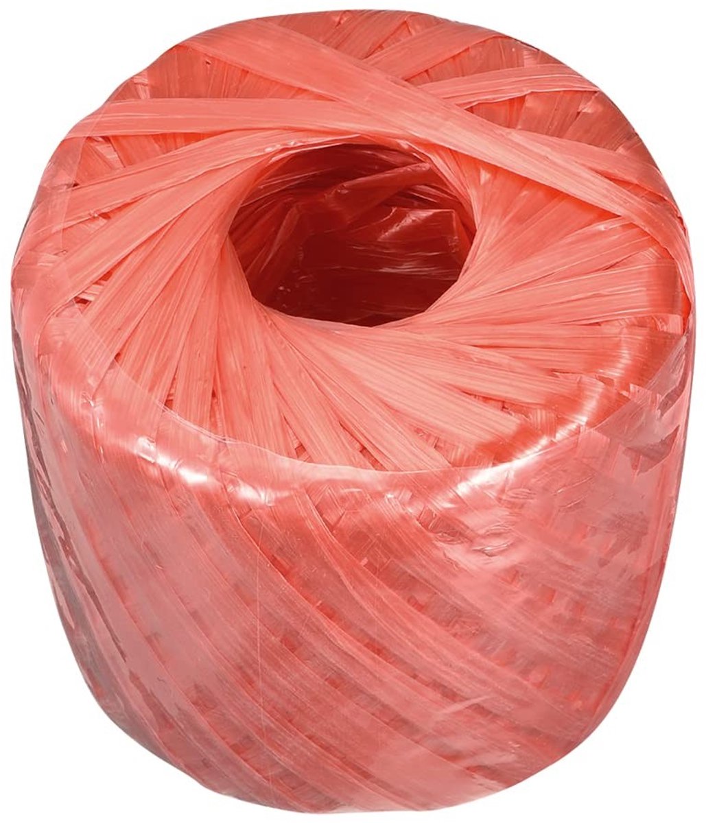 Dailygoods- Touw 200m - Polyester - Nylon - DIY - Boek Gebundelde Verpakking - Rood - Koord