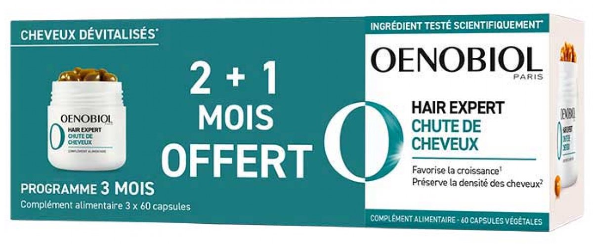 Oenobiol Hair Expert Haaruitval 2 Maanden + 1 Maand Gratis