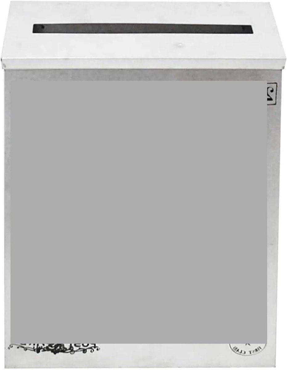 Wandbrievenbus - Postbak met krantvak - Post ontvangen - Weerbestendig ontwerp - 23 x 6 x 30 cm - Wit