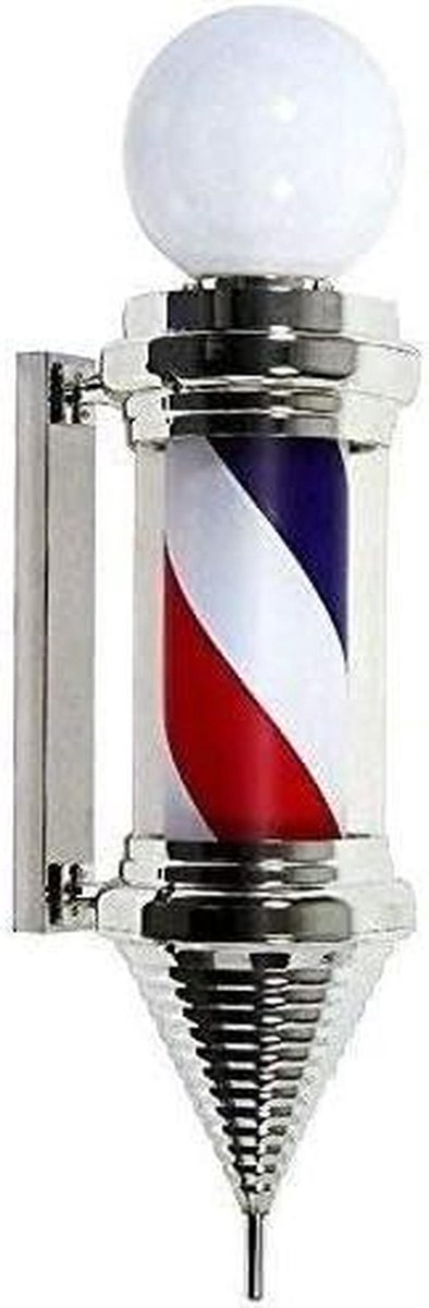 Kapperszaaklamp Draailicht - Kapperspaal Verlichting - Klant Aantrekken - Rood Wit Blauw Roterend - 90x25cm - Meerdere kleuren