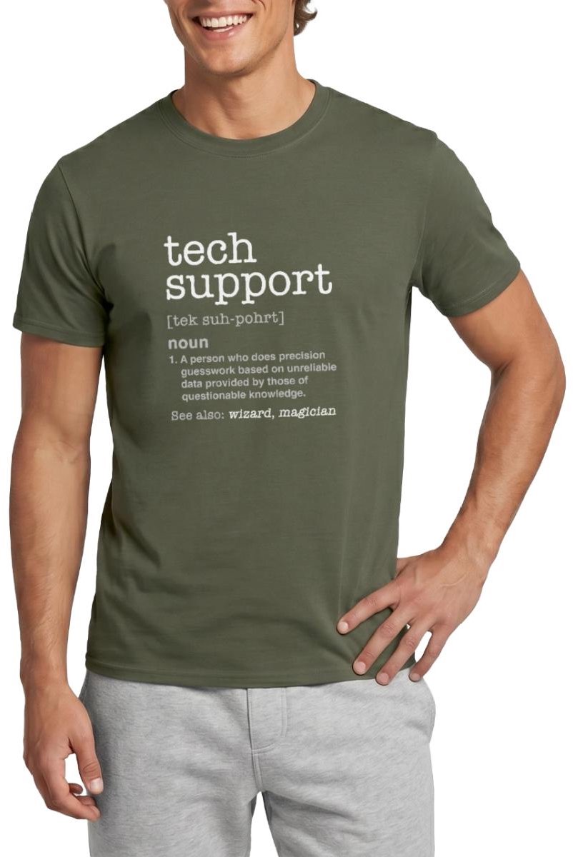Tech Support Definitie T-Shirt Heren