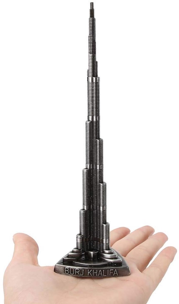 Dailygoods- Miniatuur Burj Khalifa Model - Legering - Decoratie Woonkamer - Kunst Ambachten - Home Office - Slijtvastheid